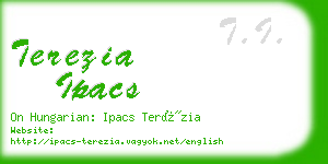 terezia ipacs business card